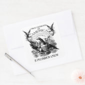 E Pluribus Unum Quadratischer Aufkleber (Umschlag)