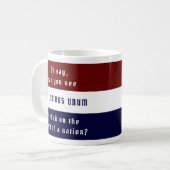 E Pluribus Unum Red White und Blue Kaffeetasse (Vorderseite Links)