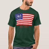 E PLURIBUS UNUM ZIVILER KRIEG REGIMENTAL FLAG T-Shirt (Vorderseite)