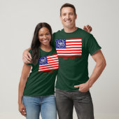E PLURIBUS UNUM ZIVILER KRIEG REGIMENTAL FLAG T-Shirt (Unisex)
