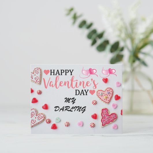 E POSTCARD VALENTINE DAY POSTKARTE (Stehend Vorderseite)