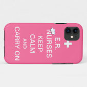 E.R. Nurses Behalte Calm+Nurses Cap/Soft Pink Case-Mate iPhone Hülle (Rückseite (Horizontal))