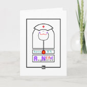 E.R. RN Registered Nerd Grußkarte Karte (Vorderseite)