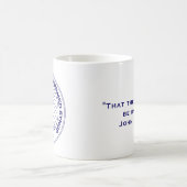 E & R-Tasse, Navy-Logo mit Schrift Kaffeetasse (Mittel)