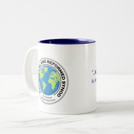 E&R World Missions Tasse (Vorderseite Links)