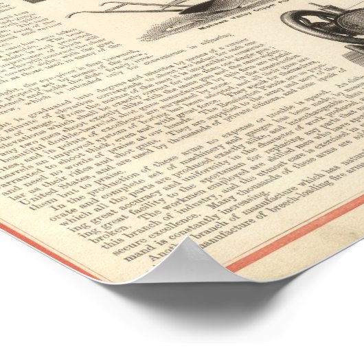 E Remington and Sons Poster (Ecke)