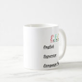E.S.L. Funny: Englisch Superstar Language Teacher Kaffeetasse (VorderseiteRechts)