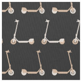 E-Scooter Gemusterte Creme und Black Stoff (Nahaufnahme)