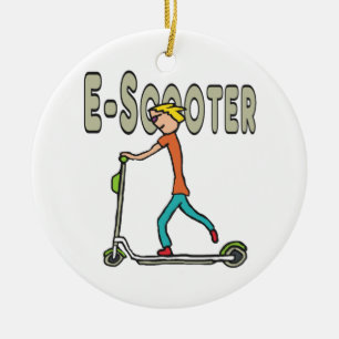 E-Scooter Keramik Ornament