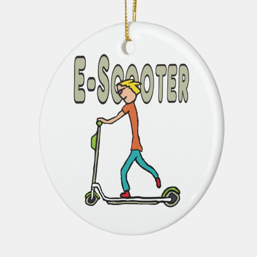 E-Scooter Keramik Ornament (Links)