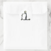 E-Scooter Runder Aufkleber (Tasche)