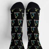 E-Scooter-Strichmännchen Socken (Oben)