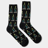 E-Scooter-Strichmännchen Socken (Rechts)