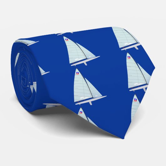 E-Scow, der   Segelboot onedesign Klasse läuft Krawatte (Gerollt)