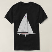 E Scow Sailboat Classic TShirt (Design vorne)