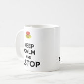 E STOP KAFFEETASSE (Vorderseite Links)