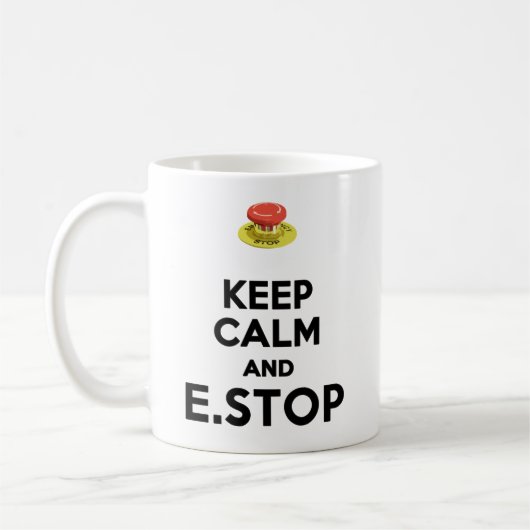 E STOP KAFFEETASSE (Links)