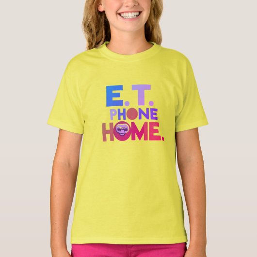 E.T. Phone Zuhause Vintag Design T-Shirt (Vorderseite)