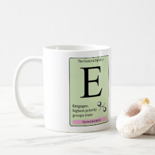 E Tasse des chemischen Alphabets
