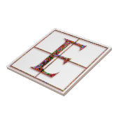E Trajanus Red Custom Monogram Tile Fliese (Seite)