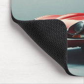 E-Typ Jaguar Cabrio (rot) Mousepad (Ecke)