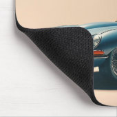 E-Typ Jaguar Convertible (blau) Mousepad (Ecke)