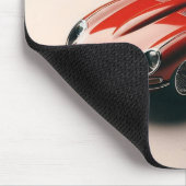 E-Typ Jaguar Coupe (rot) Mousepad (Ecke)
