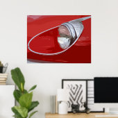 E-TYP JAGUAR-KOPFLICHT POSTER (Heimbüro)