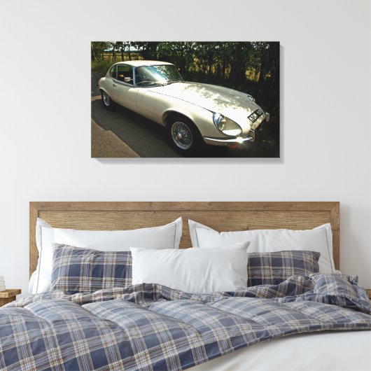 E-Type Jaguar Leinwanddruck (Insitu (Schlafzimmer))