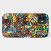 E verbogene psychedelische Kunst Case-Mate iPhone Hülle (Rückseite (Horizontal))