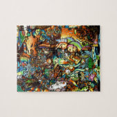 E verbogene psychedelische Kunst Puzzle (Horizontal)