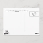 E versus B - Das Datum lief gut Postkarte (Rückseite)