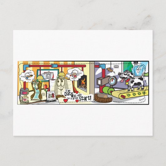 E versus B - Das Datum lief gut Postkarte (Vorderseite)