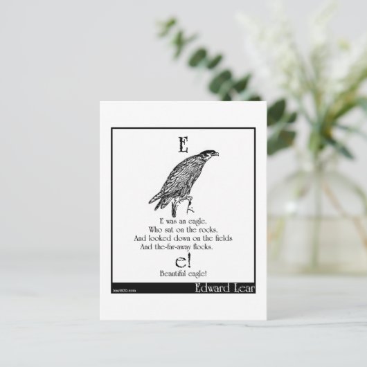 E war ein Adler Postkarte (Stehend Vorderseite)