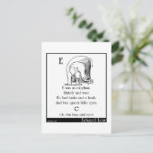 E war ein Elefant Postkarte (Stehend Vorderseite)