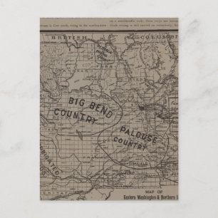 E Washington, N Idaho Postkarte