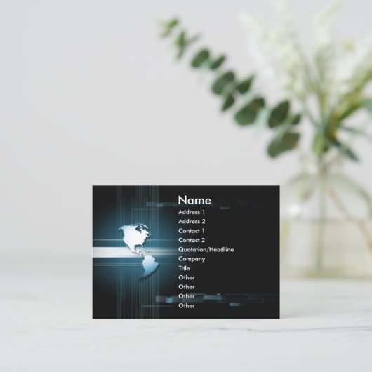 E-Welt Amerika Visitenkarte (Stehend Vorderseite)