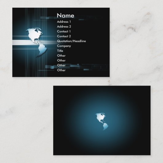 E-Welt Amerika Visitenkarte (Vorne/Hinten)