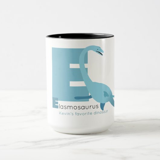 E wie Elasmosaurus-Tasse Tasse (Zentrum)