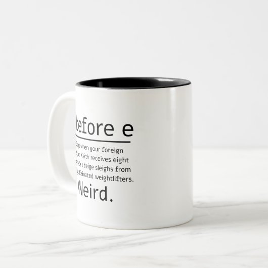 e zweifarbige tasse (Vorderseite Links)