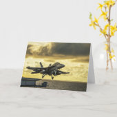 Ea18g Kampfflugzeug, das den Trägerraketen abschie Karte (Gelbe Blume)