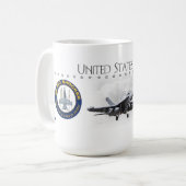 EA-18G Schocker Kaffeetasse (Vorderseite Links)