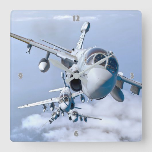 EA-6B PROWLER QUADRATISCHE WANDUHR (Vorderseite)