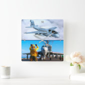 EA-6B PROWLER QUADRATISCHE WANDUHR (Zuhause)
