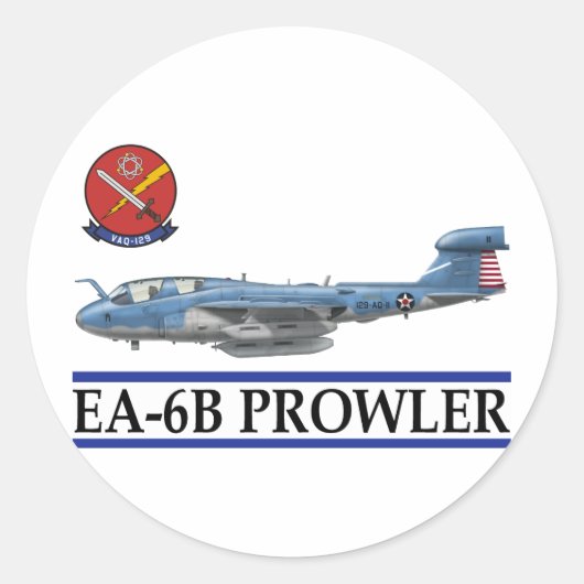 EA-6B "Prowler" Runder Aufkleber (Vorderseite)