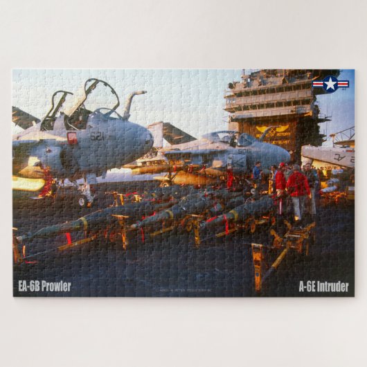 EA-6B PROWLER und A-6E-INTRUDER (20x30 INCH) Puzzle (Horizontal)