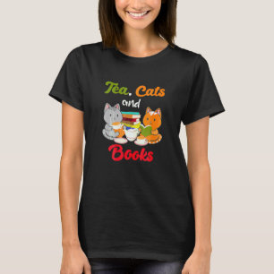 Ea Katzen Und Bücher Katze Bücherwurm Ea Trinker T-Shirt