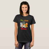 Ea Katzen Und Bücher Katze Bücherwurm Ea Trinker T-Shirt (Vorne ganz)