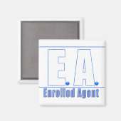 EA LOGO1 ENROLLED AGENT MAGNET (Vorderseite/Rückseite)