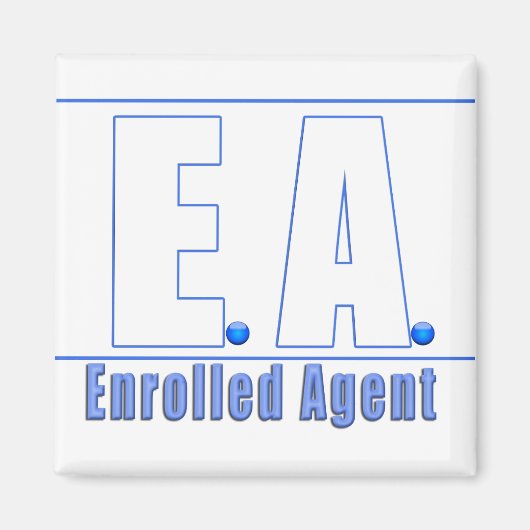 EA LOGO1 ENROLLED AGENT MAGNET (Vorne)